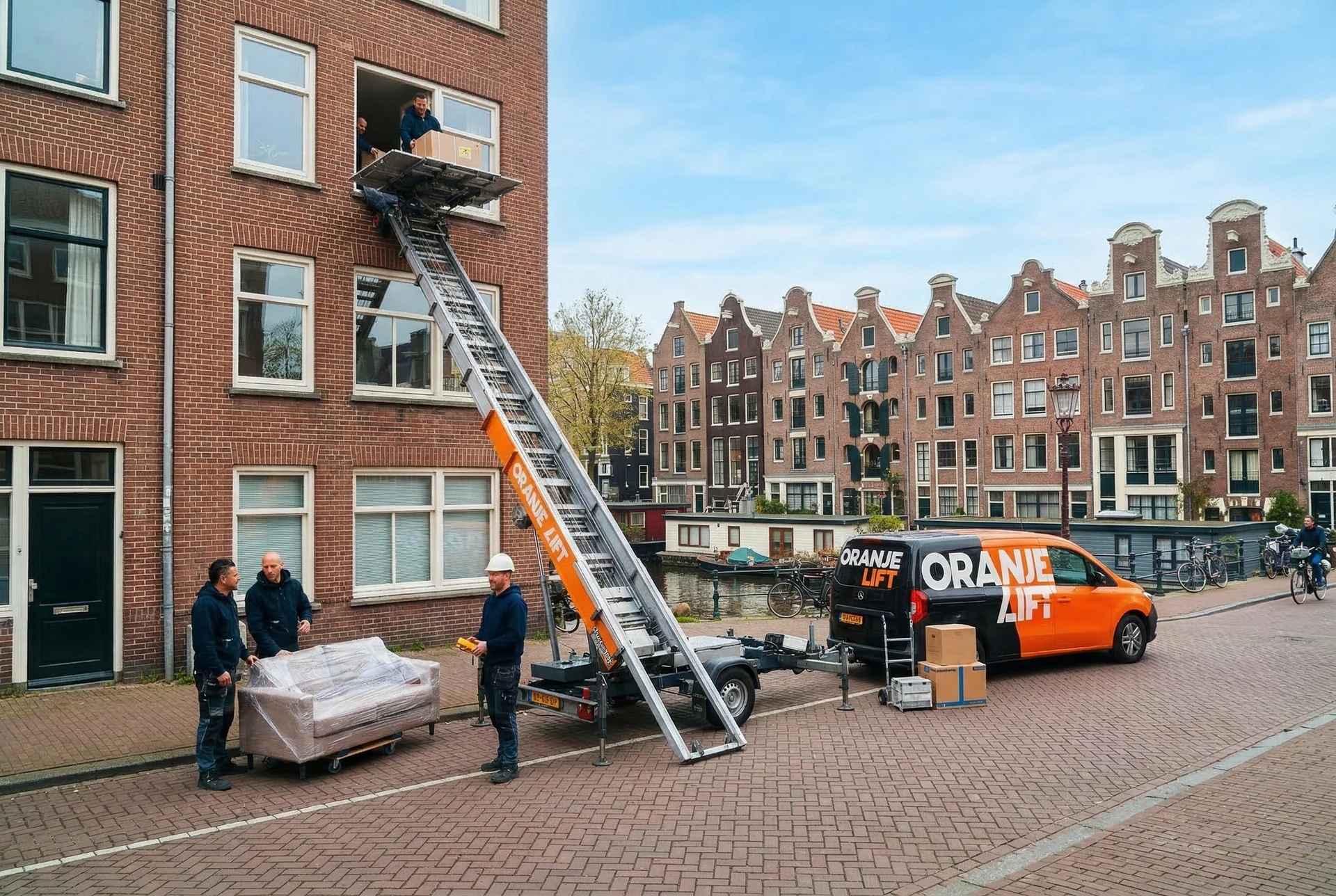 Verhuislift bij woning Houten