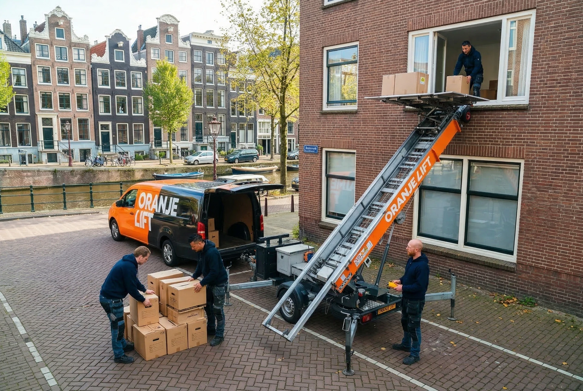 Verhuislift bij appartement Houten